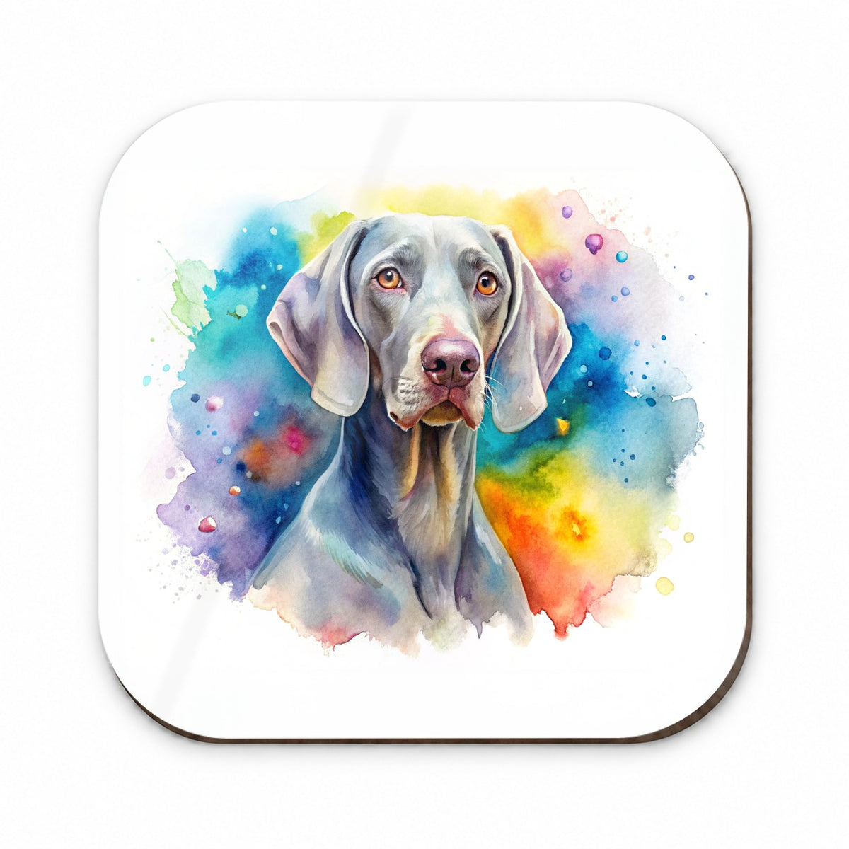 Weimaraner Dog Watercolor Style Fridge Magnet