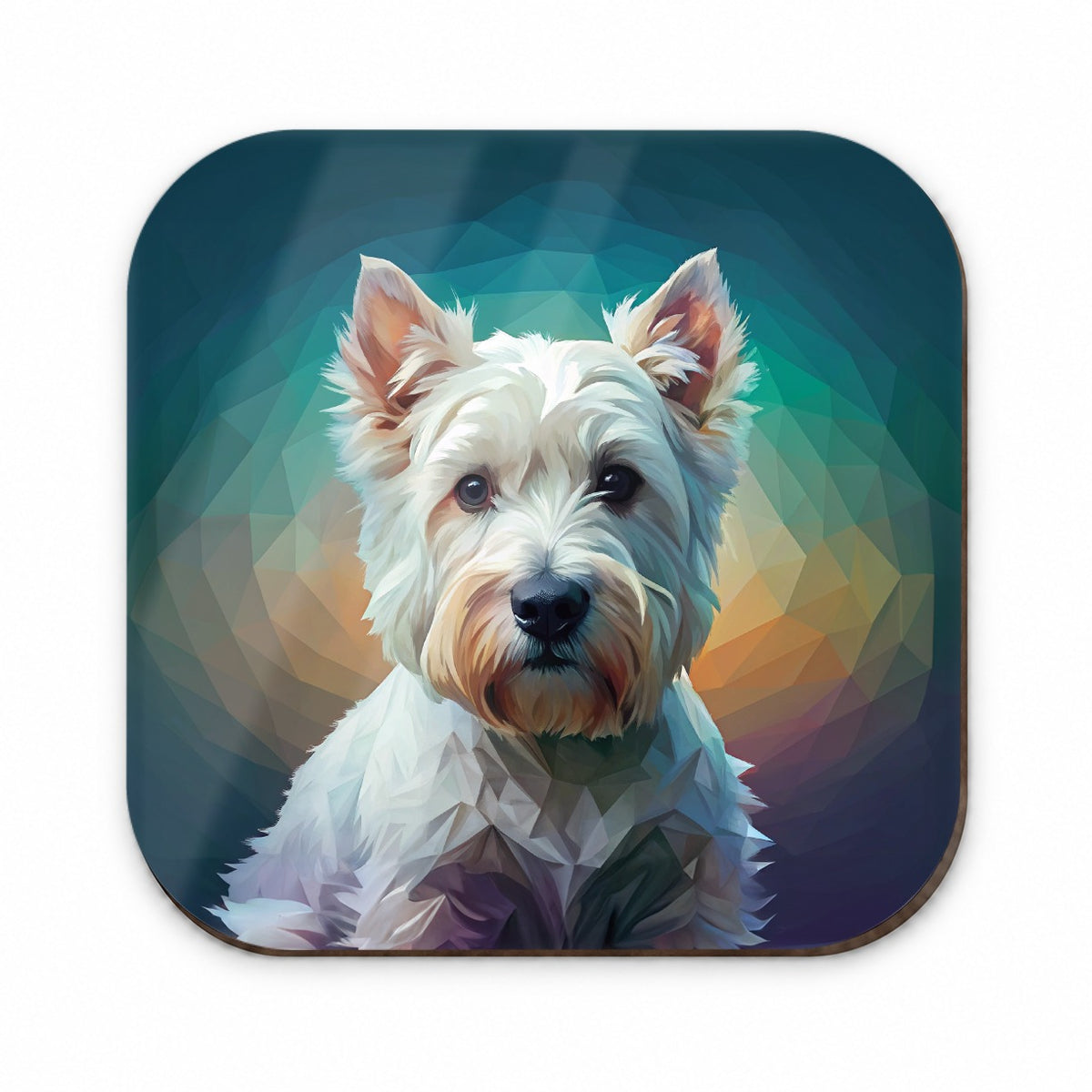 West Highland White Terrier Westie Dog Abstract Stylized Art Fridge Magnet
