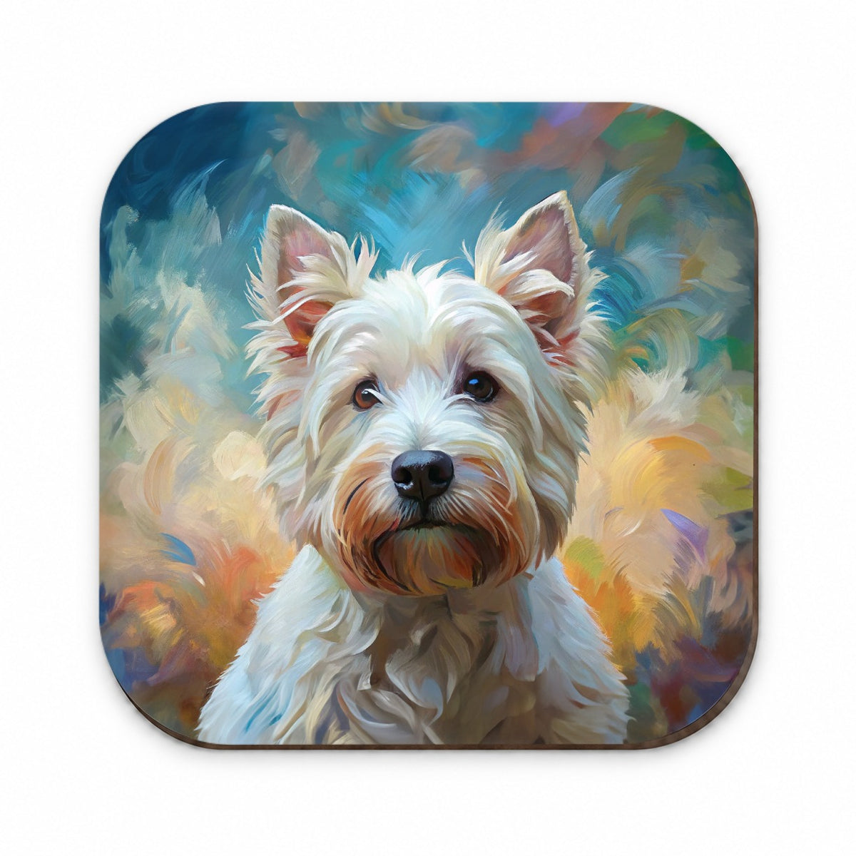 West Highland White Terrier Westie Dog Expressionism Art Fridge Magnet
