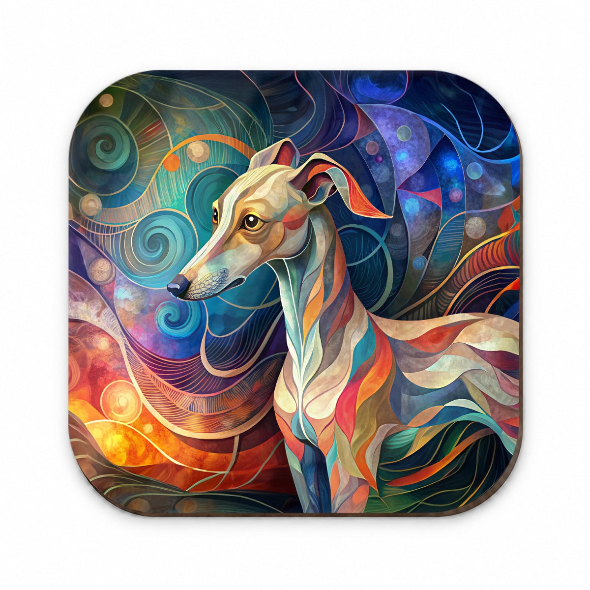 Whippet Dog Abstract Stylized Art Fridge Magnet