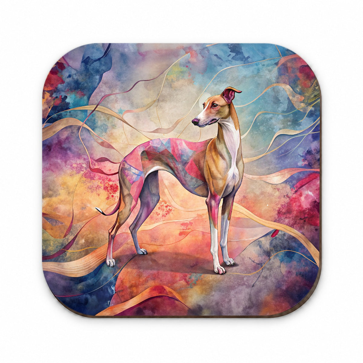 Whippet Dog Contemporary Art Fridge Magnet