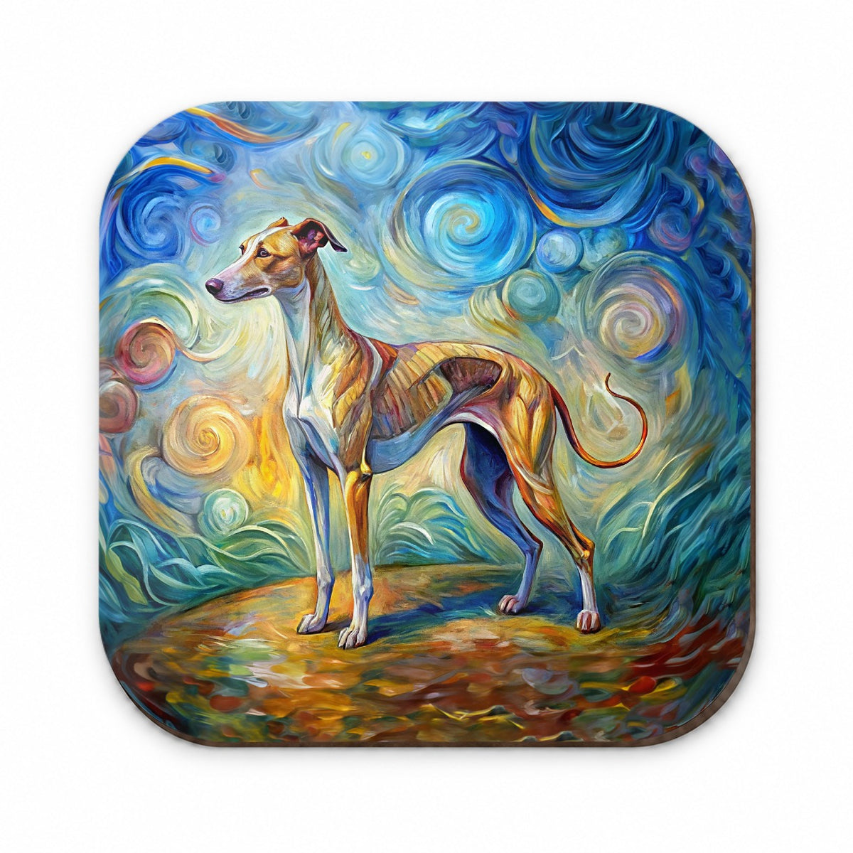 Whippet Dog Expressionism Art Fridge Magnet