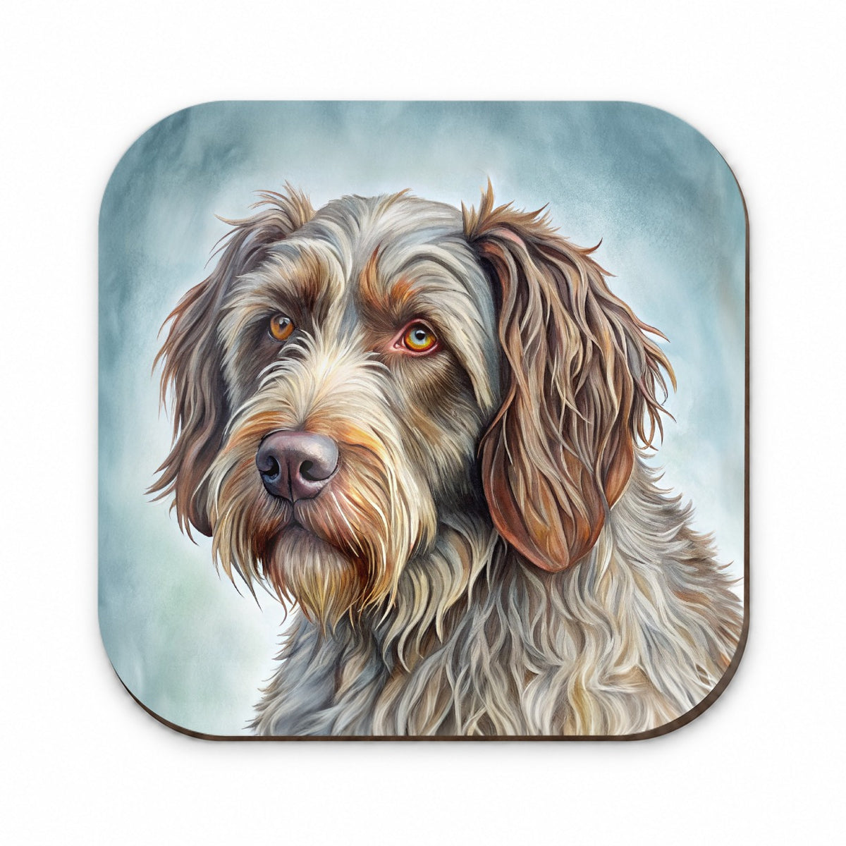 Wirehaired Pointing Griffon Dog Illustration Fridge Magnet