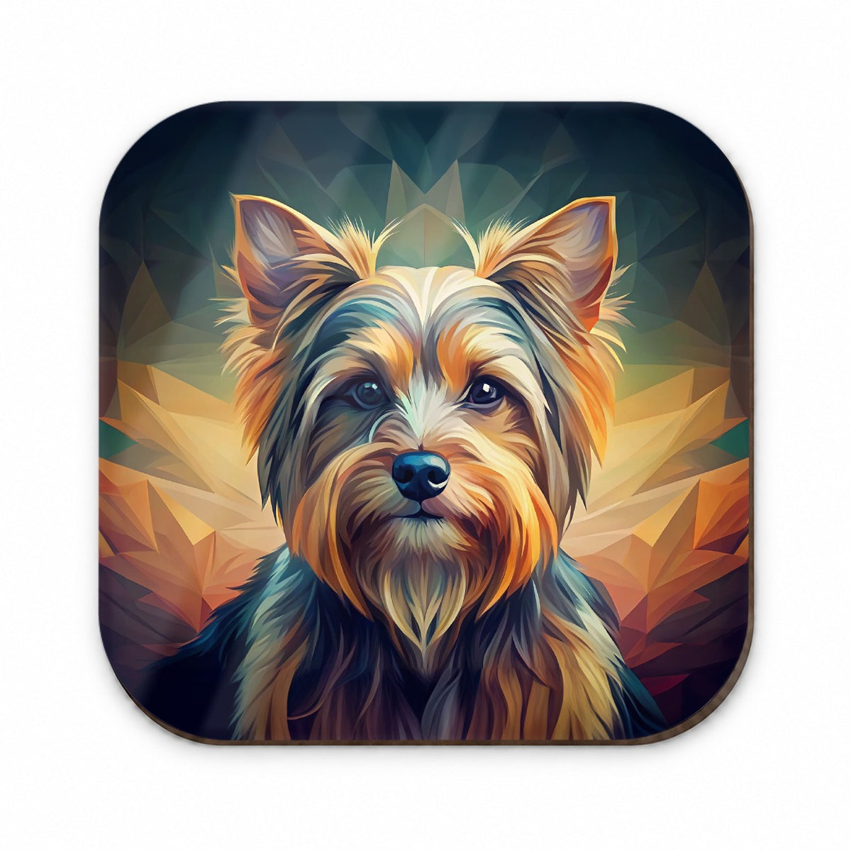 Yorkshire Terrier Yorkie Dog Abstract Stylized Art Fridge Magnet