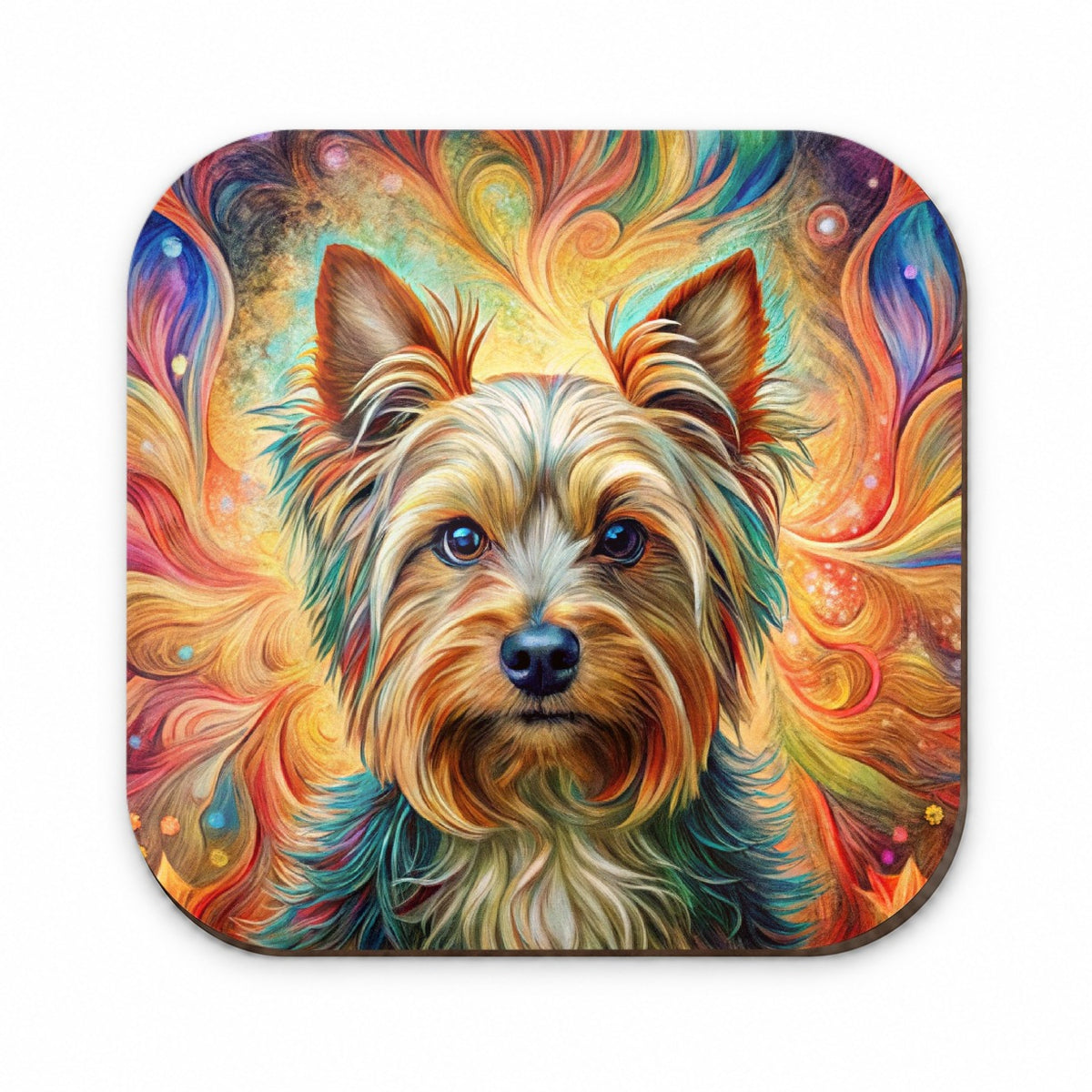 Yorkshire Terrier Yorkie Dog Bohemian Art Fridge Magnet