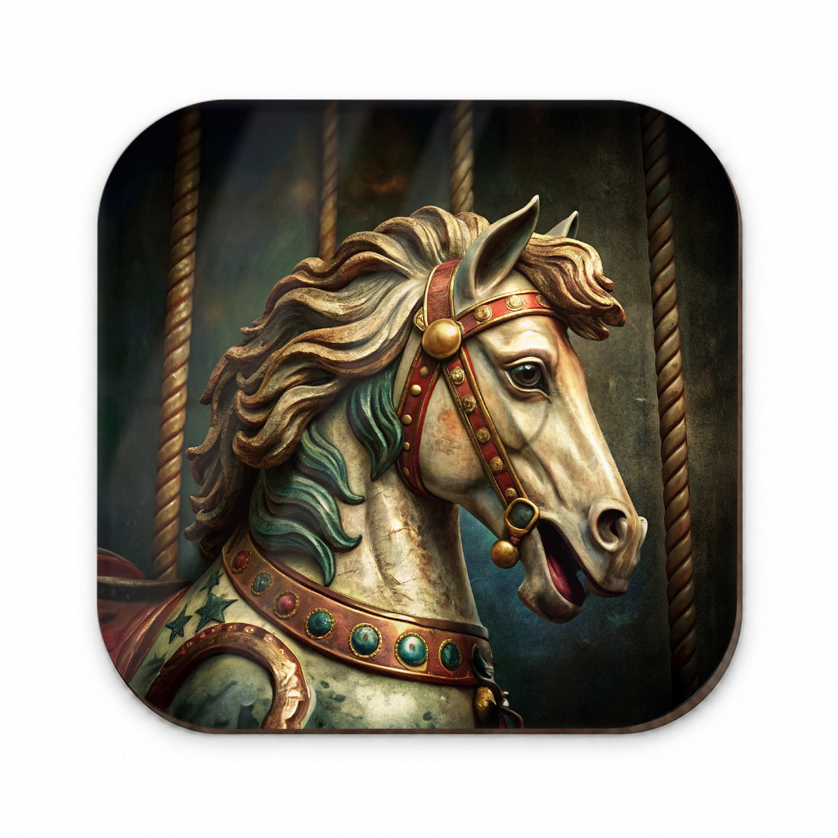 Carousel Horse Close-up Fridge Magnet