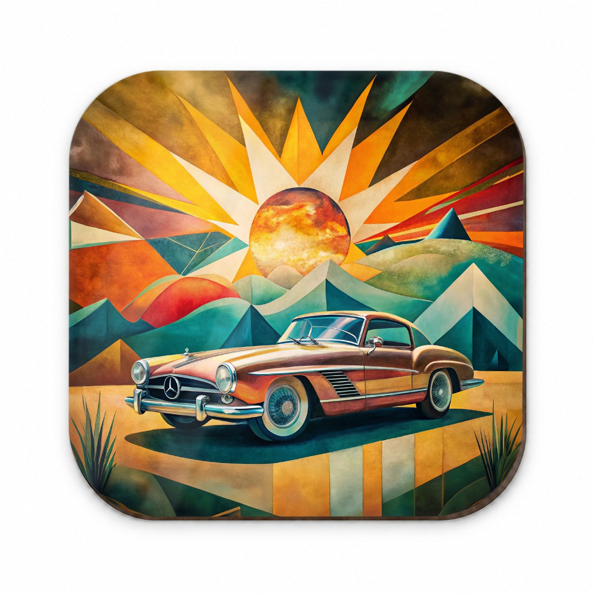 Classic Retro German Car Art Fridge Magnet