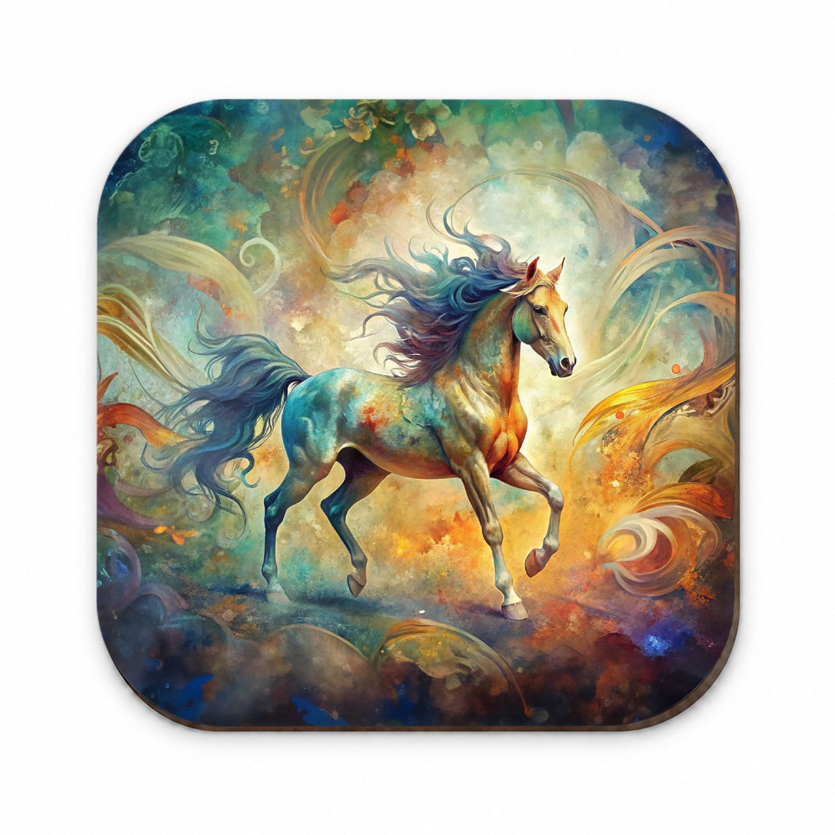 Galloping Horse Abstract Art Fridge Magnet