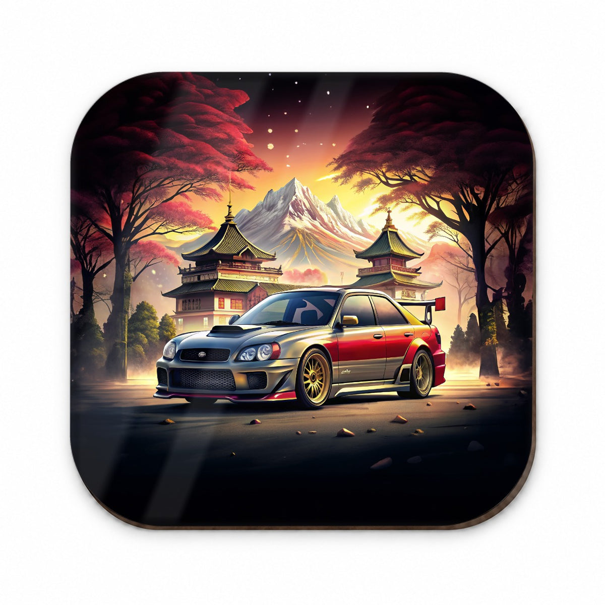 Japanese JDM Tuner Car Art Landscape Fridge Magnet
