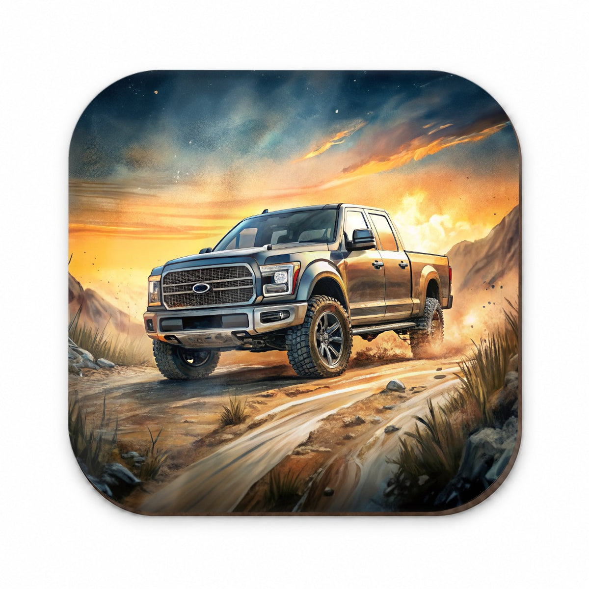 Modern Off-Road Truck Art Fridge Magnet