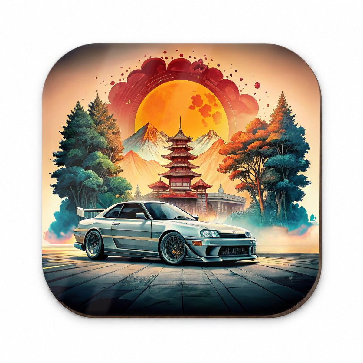 Retro Classic JDM Tuner Car Art Fridge Magnet