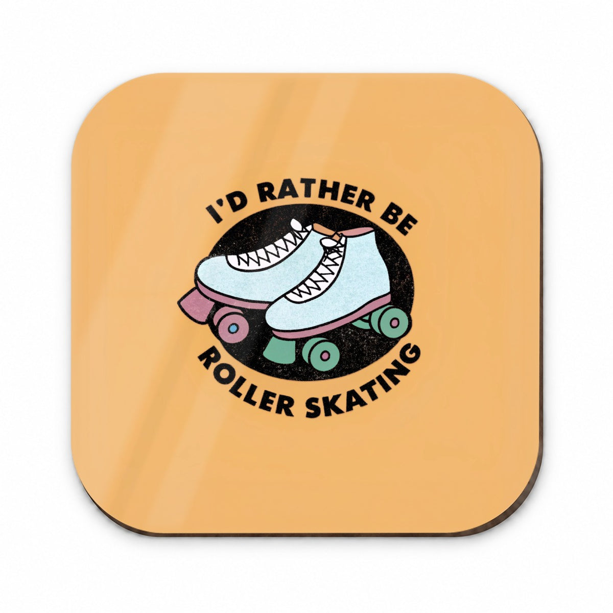 I'd Rather Be Roller Skating Fridge Magnet
