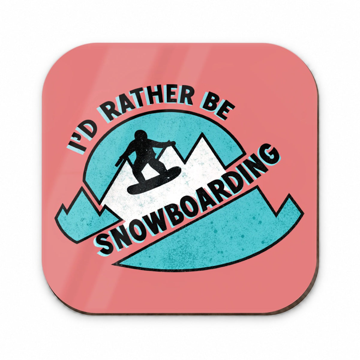 I'd Rather Be Snow Boarding Fridge Magnet