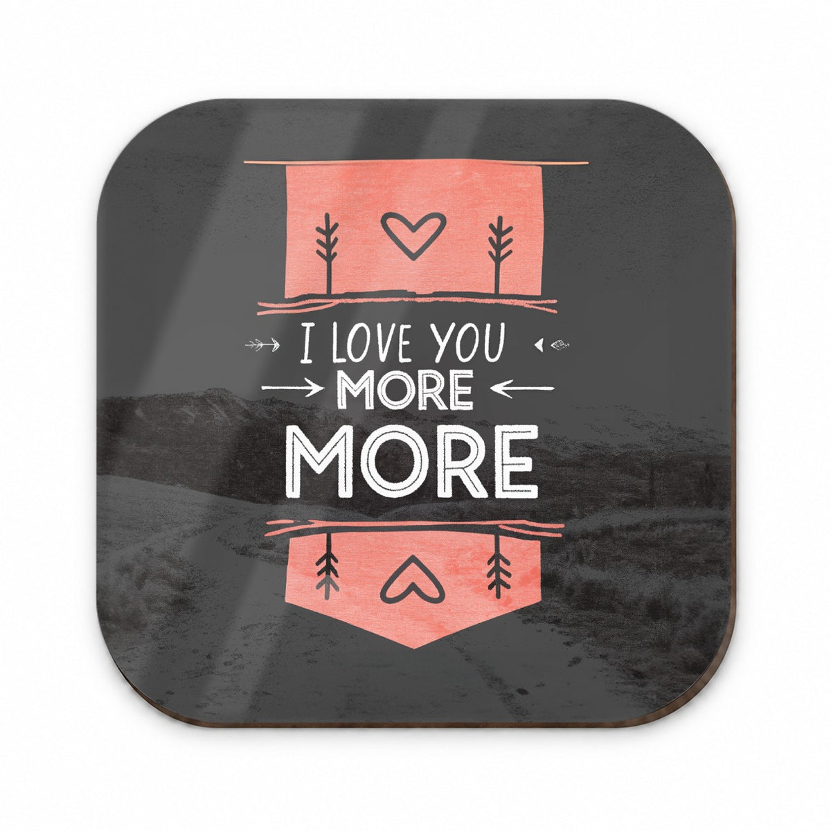 I Love You More Hearts Fridge Magnet
