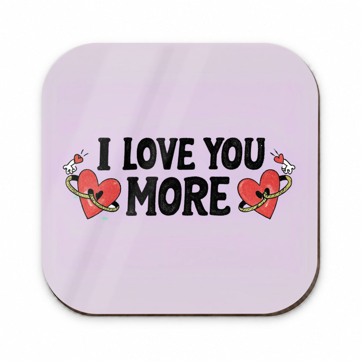 I Love You More Purple Fridge Magnet