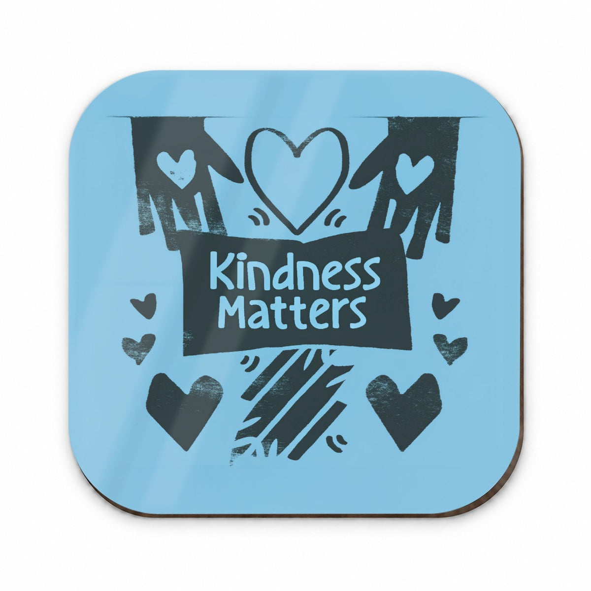 Kindness Matters Black Blue Fridge Magnet