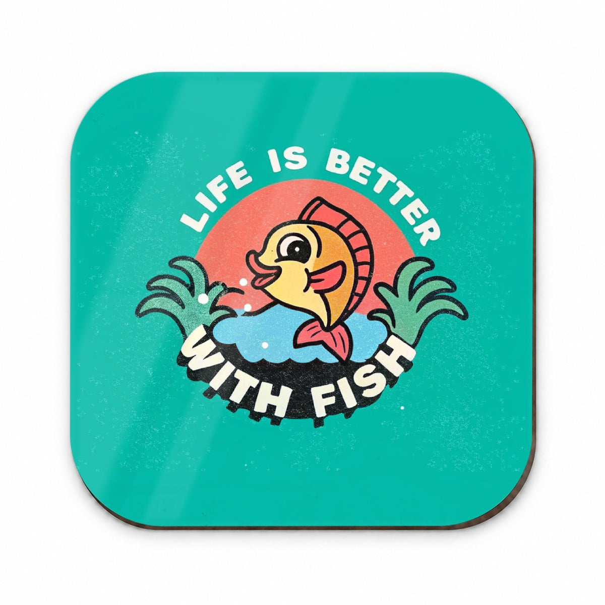 Life Is Better With Fish Fishing Fridge Magnet