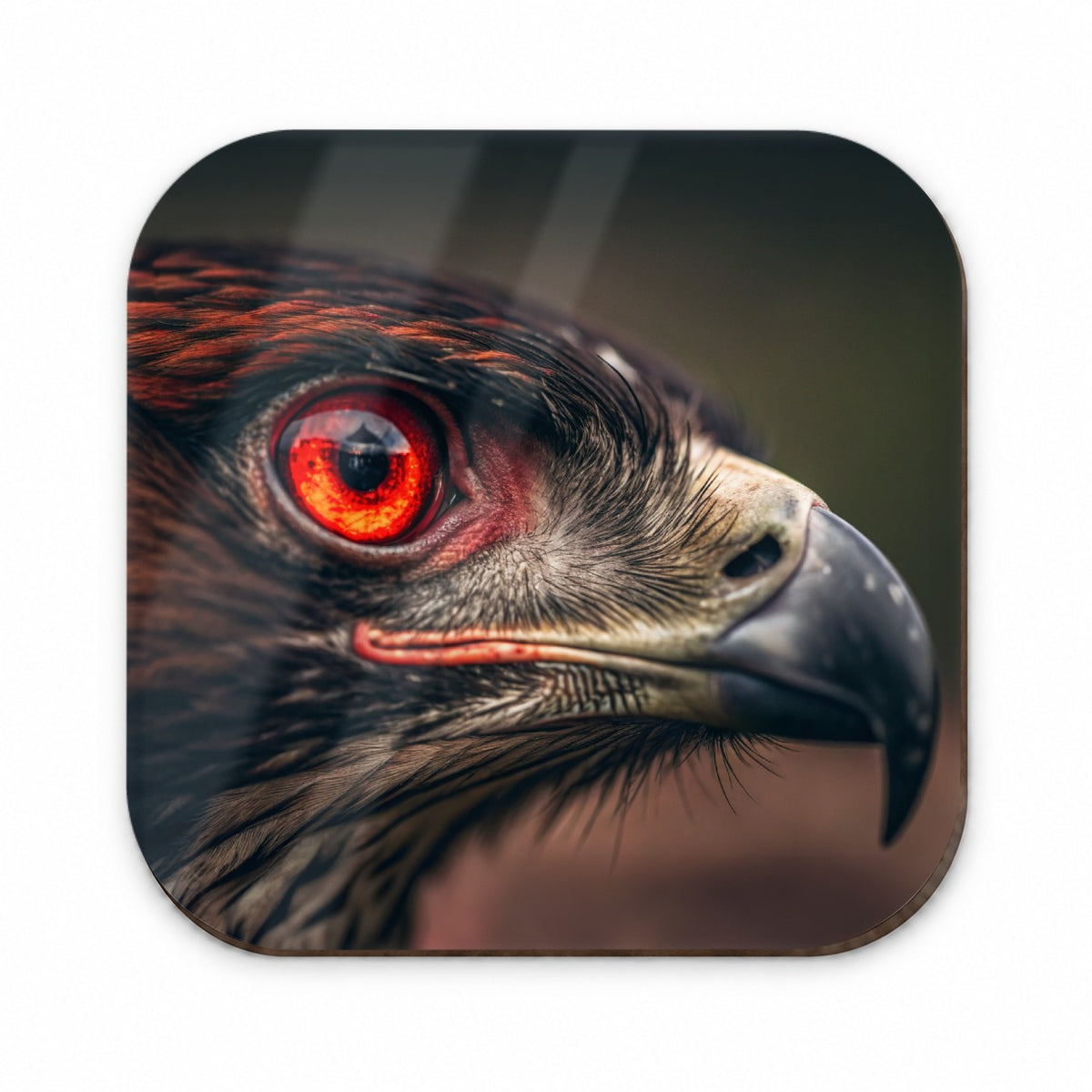Red Eyes Hawk Bird Fridge Magnet