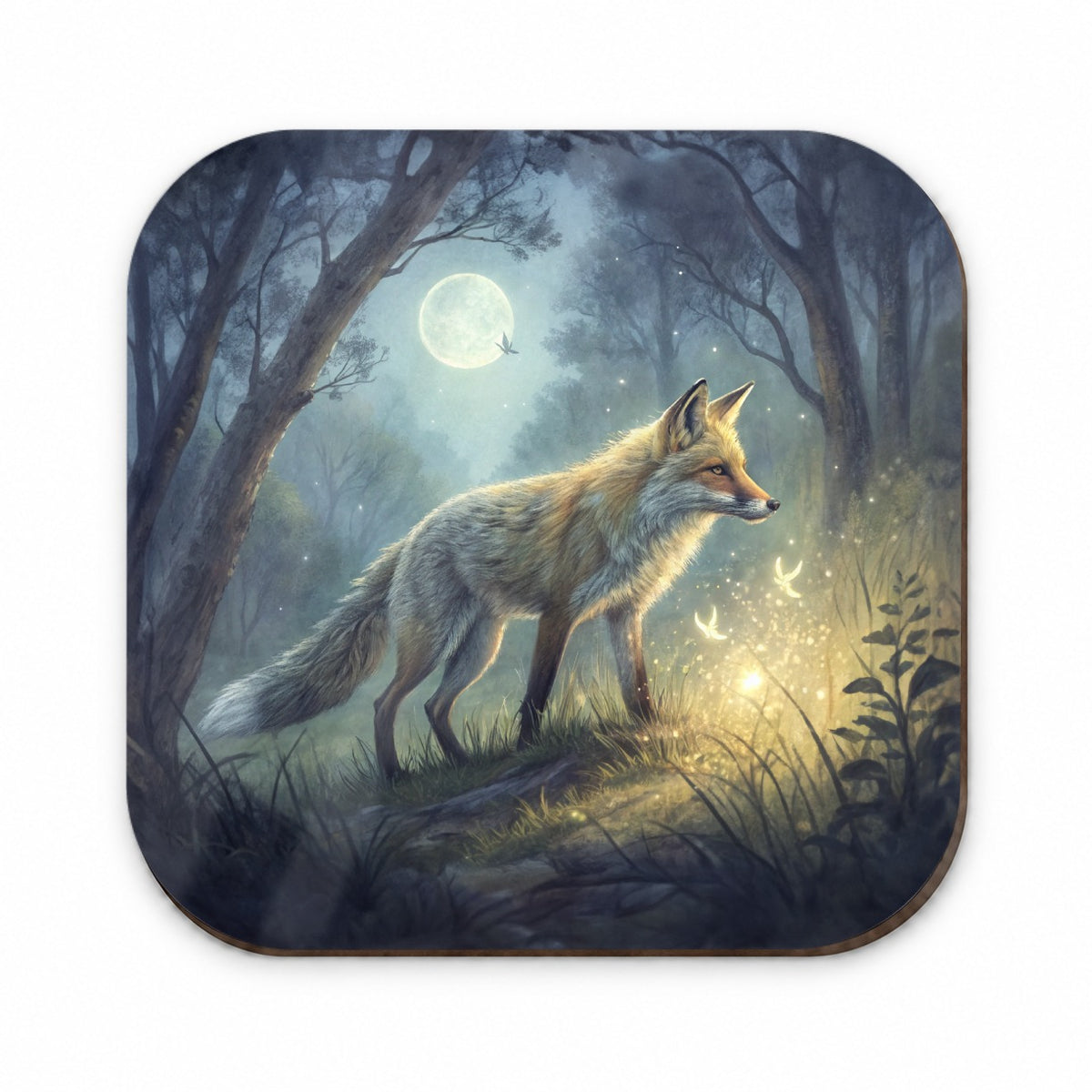 Fox At Night Fridge Magnet
