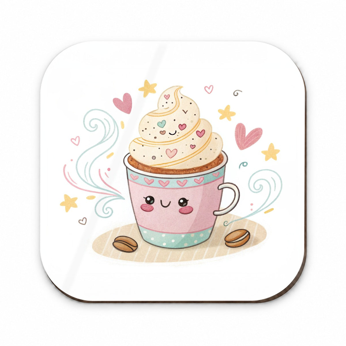 Kawaii Latte Coffee Fridge Magnet