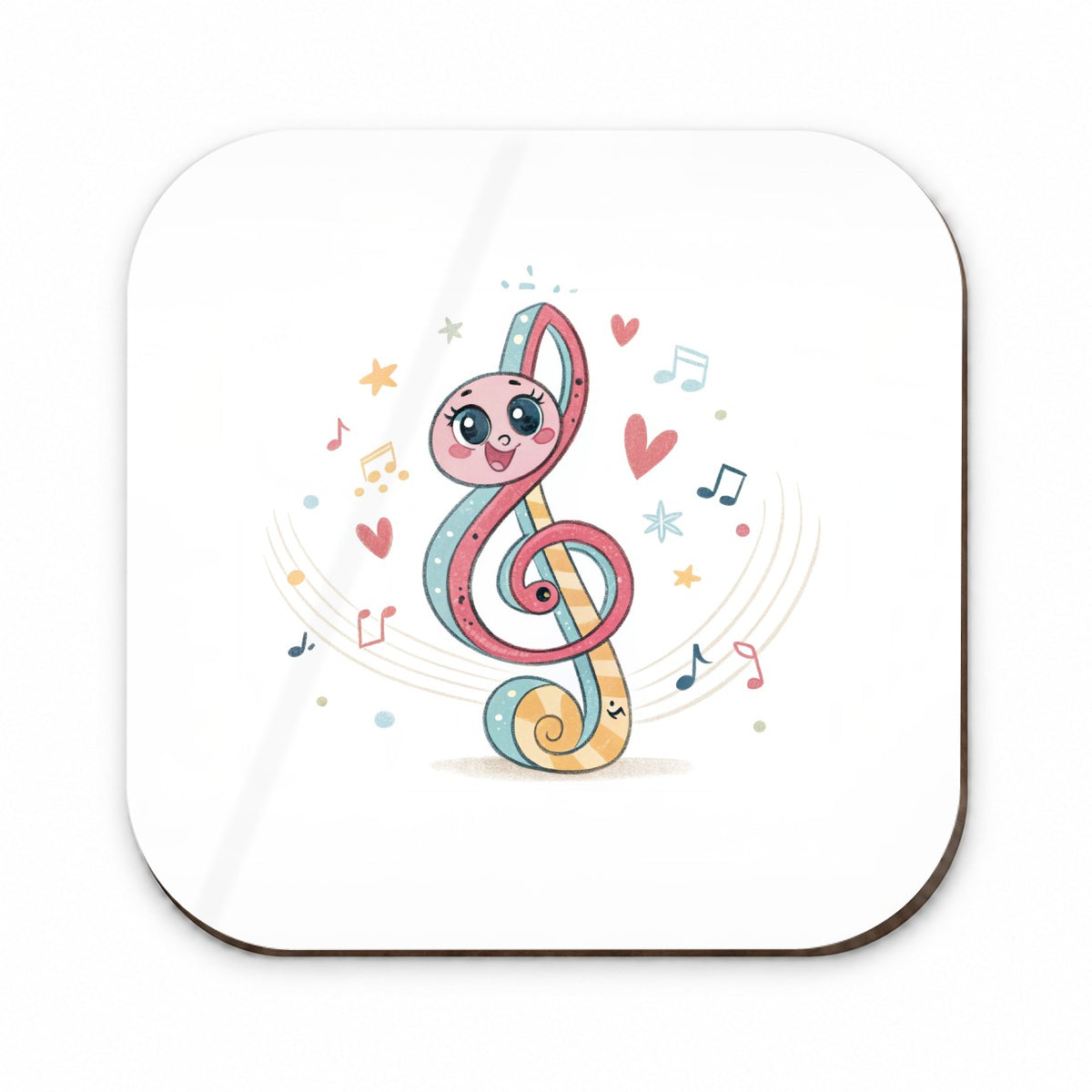 Kawaii Treble Clef Music Fridge Magnet