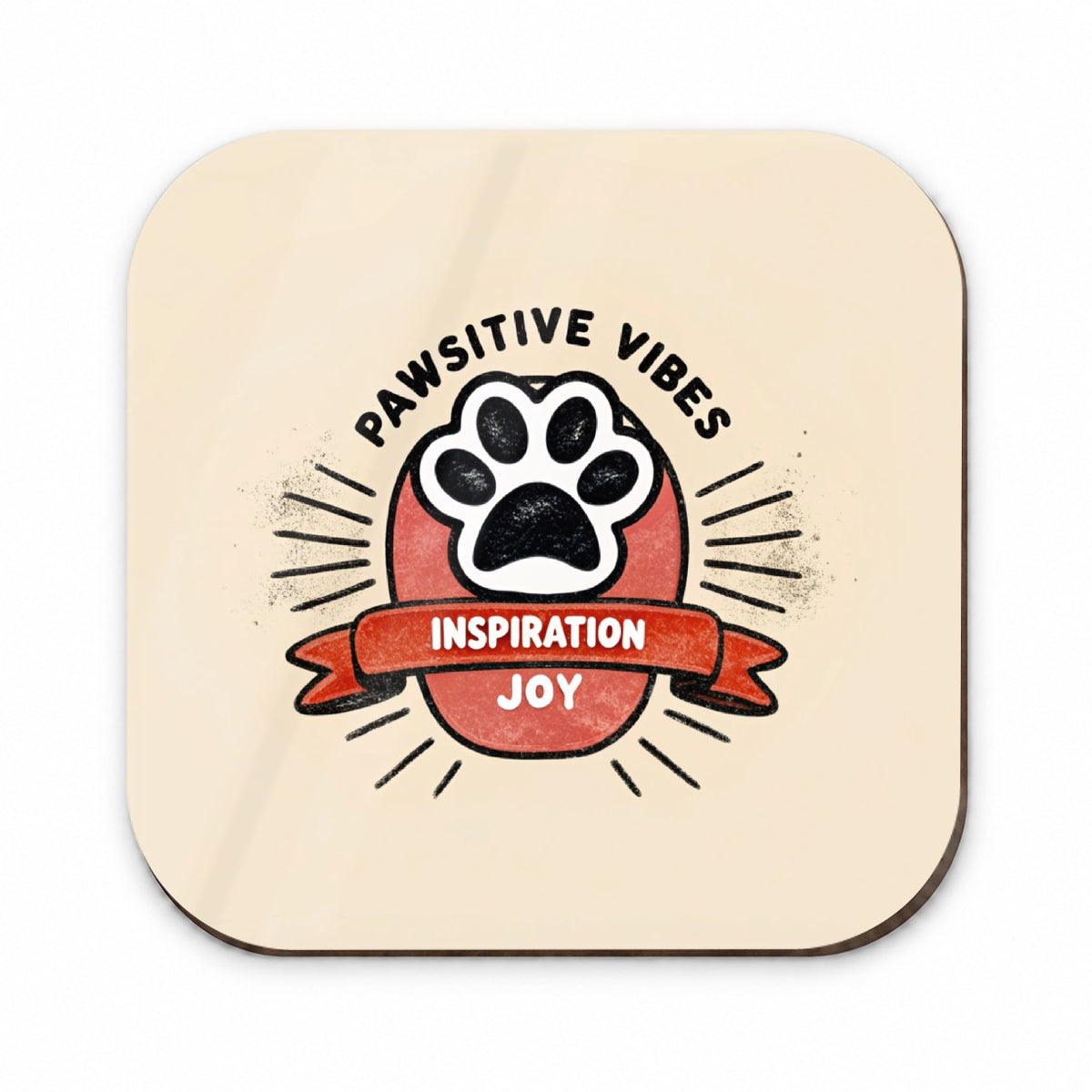 Pawsitive Positive Vibes Dogs Cats Fridge Magnet