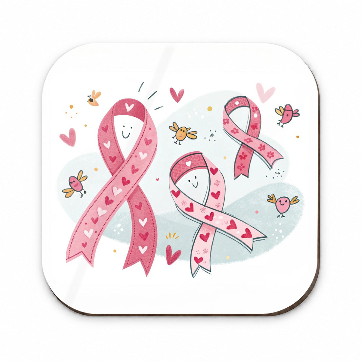 Pink Cancer Awareness Ribbons Fridge Magnet
