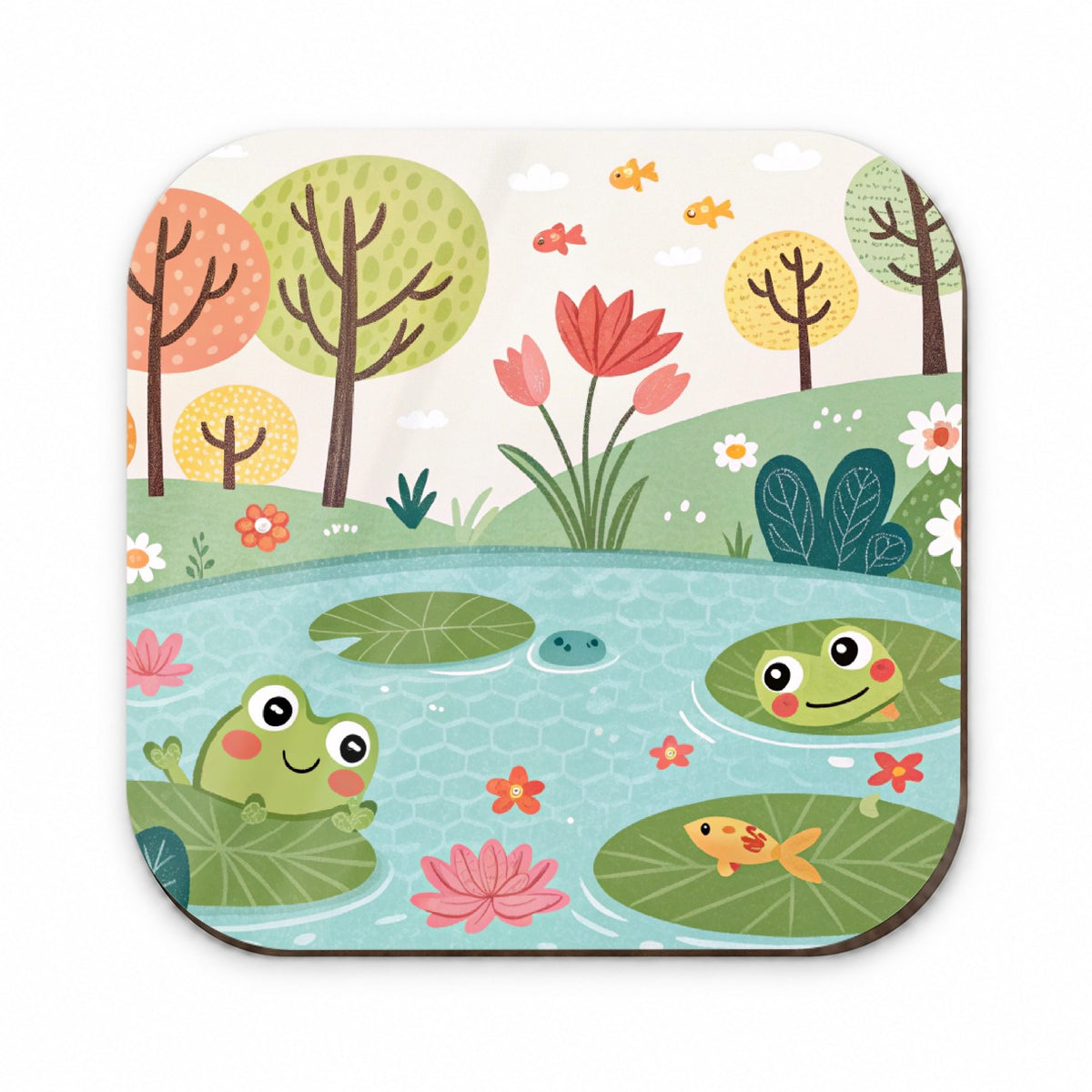 Pond And Frogs Fridge Magnet