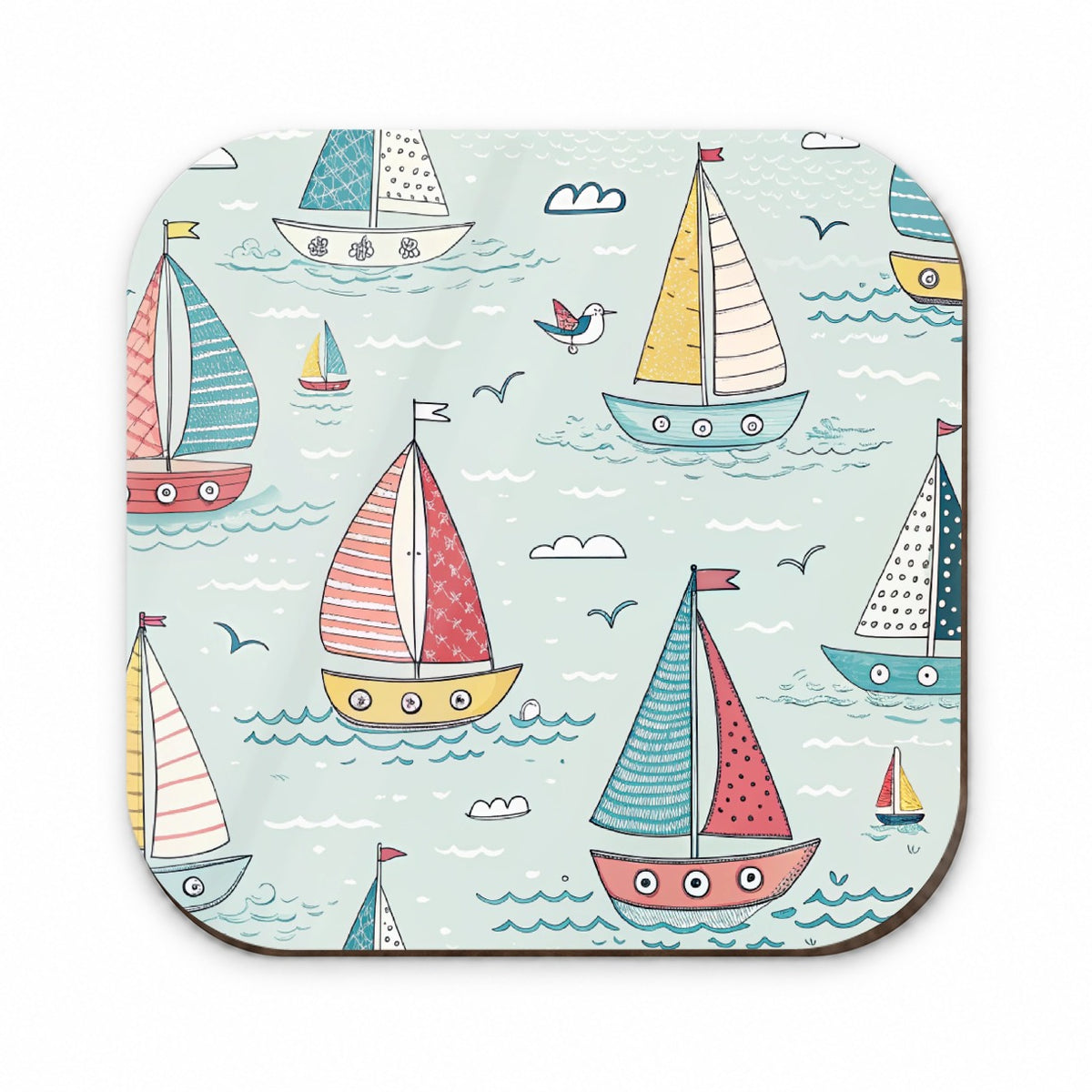 Sailboats Scattered Fridge Magnet