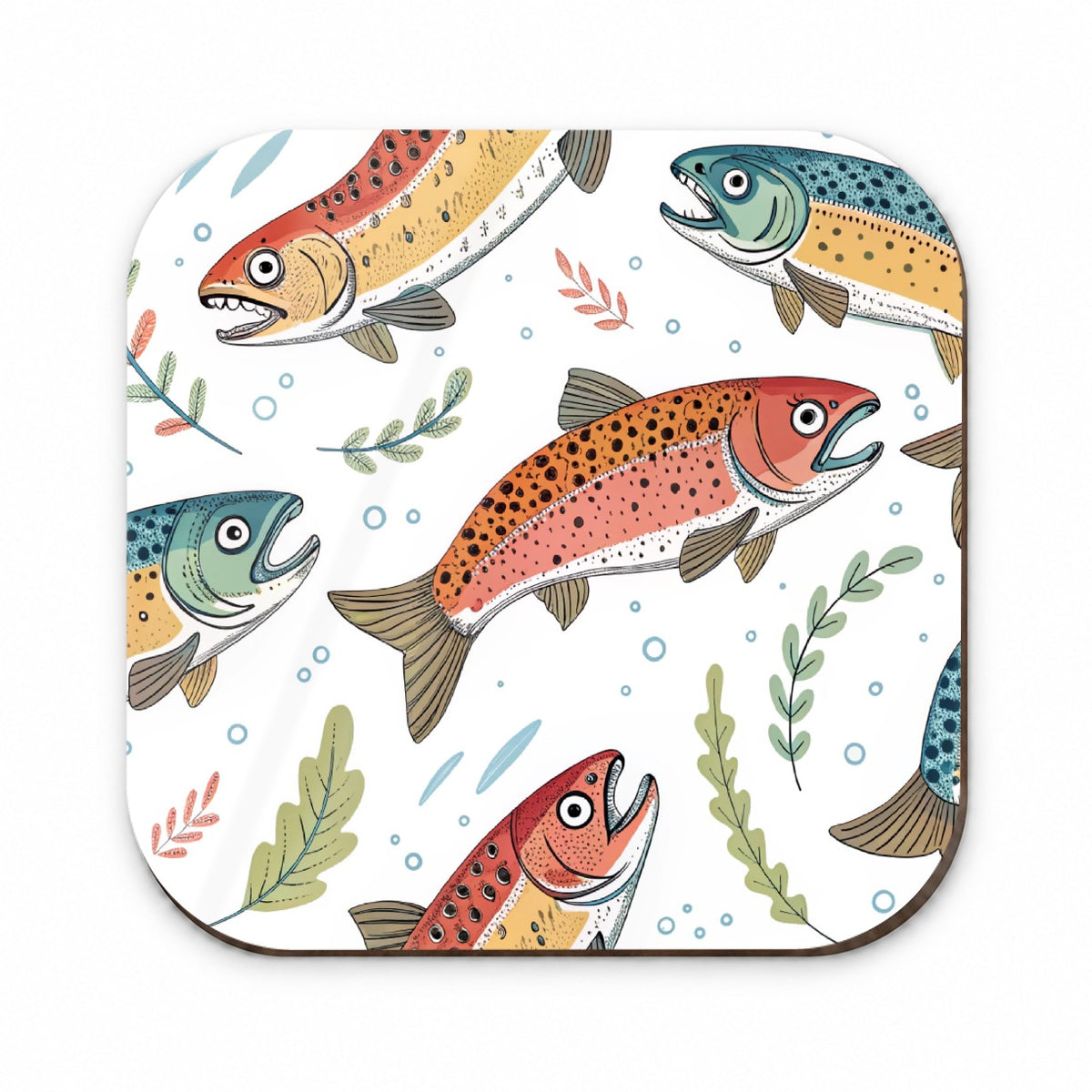 Trout Fish Swimming Fishing Fridge Magnet