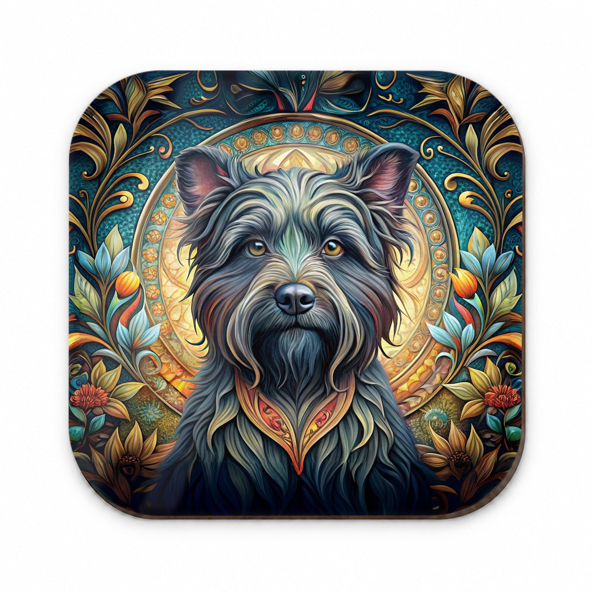 Affenpinscher Dog Art Nouveau Fridge Magnet