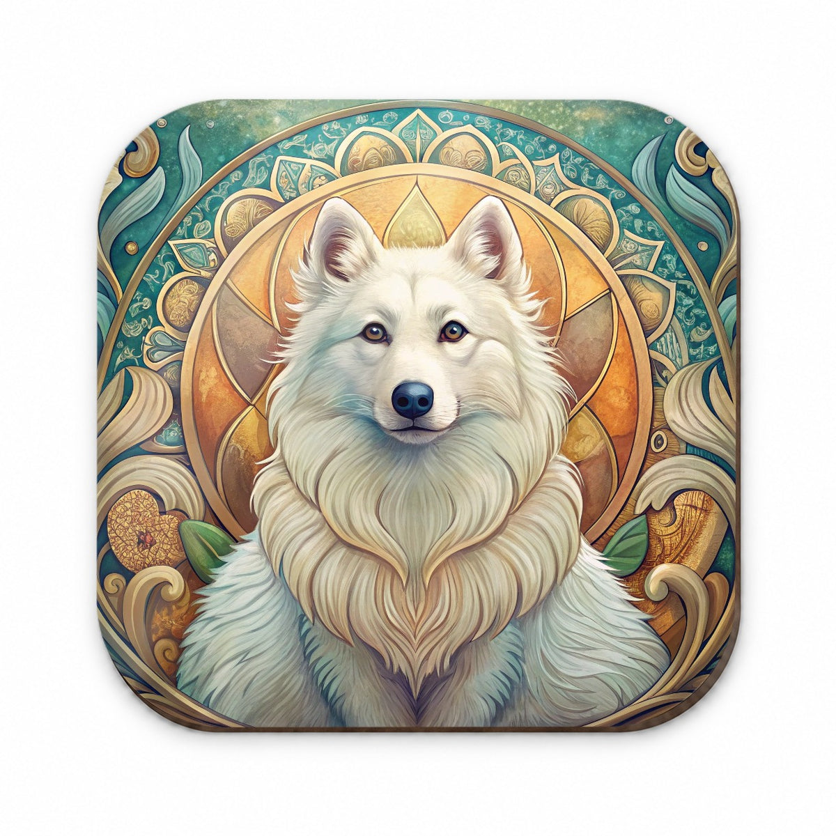 American Eskimo Dog Art Nouveau Fridge Magnet