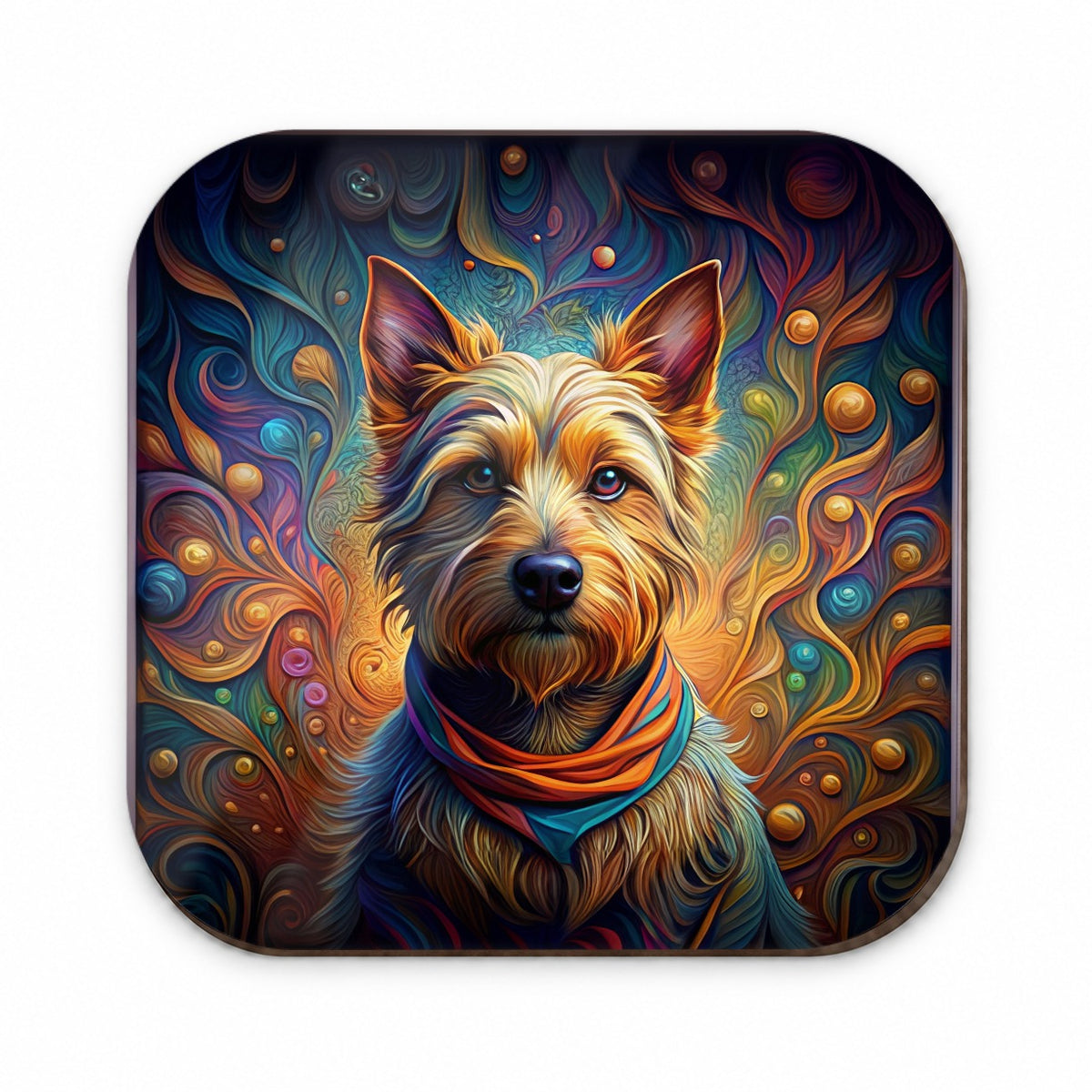 Australian Terrier Dog Art Nouveau Fridge Magnet
