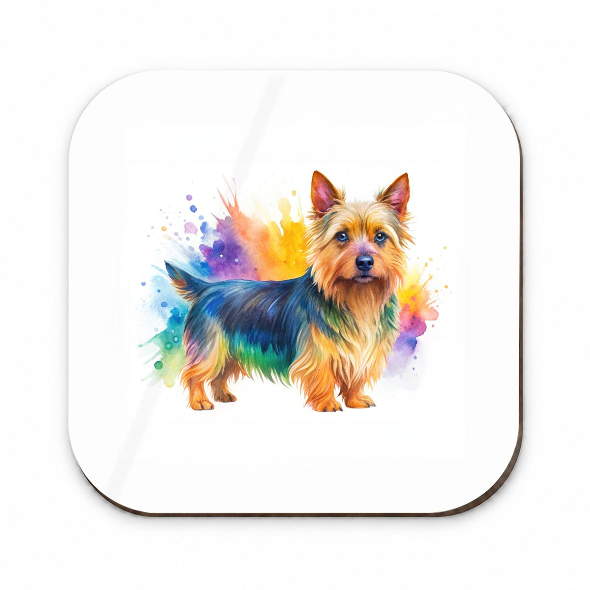 Australian Terrier Dog Watercolor Style Fridge Magnet
