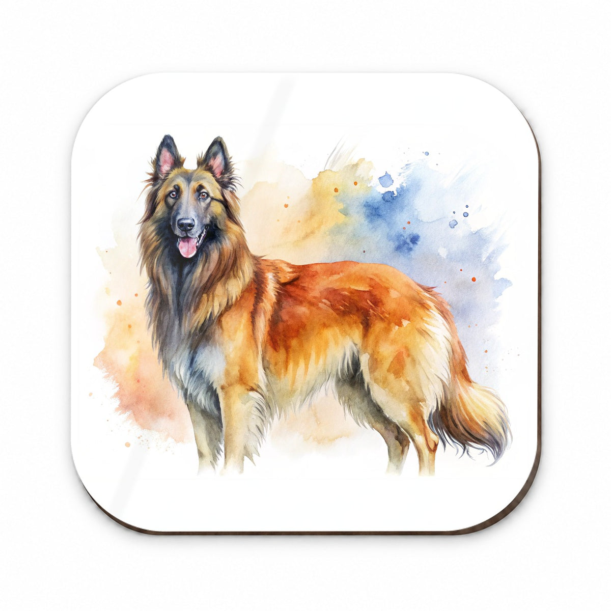 Belgian Tervuren Dog Watercolor Style Fridge Magnet