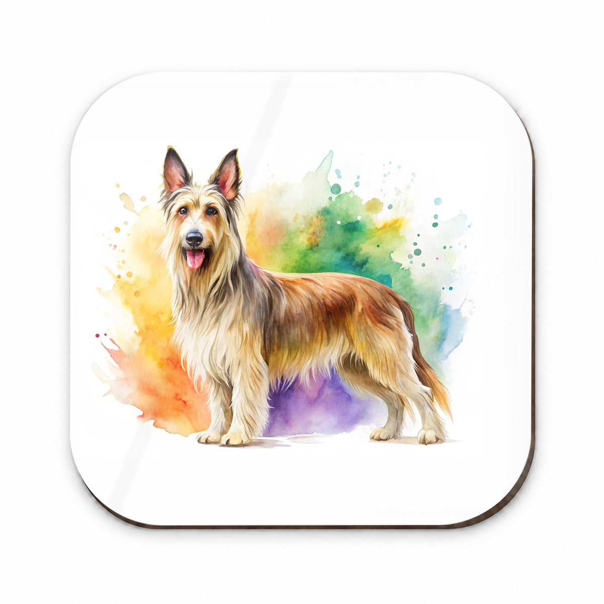 Berger Picard Dog Watercolor Style Fridge Magnet