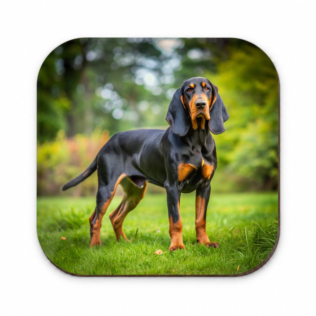 Black And Tan Coonhound Dog Photo Fridge Magnet