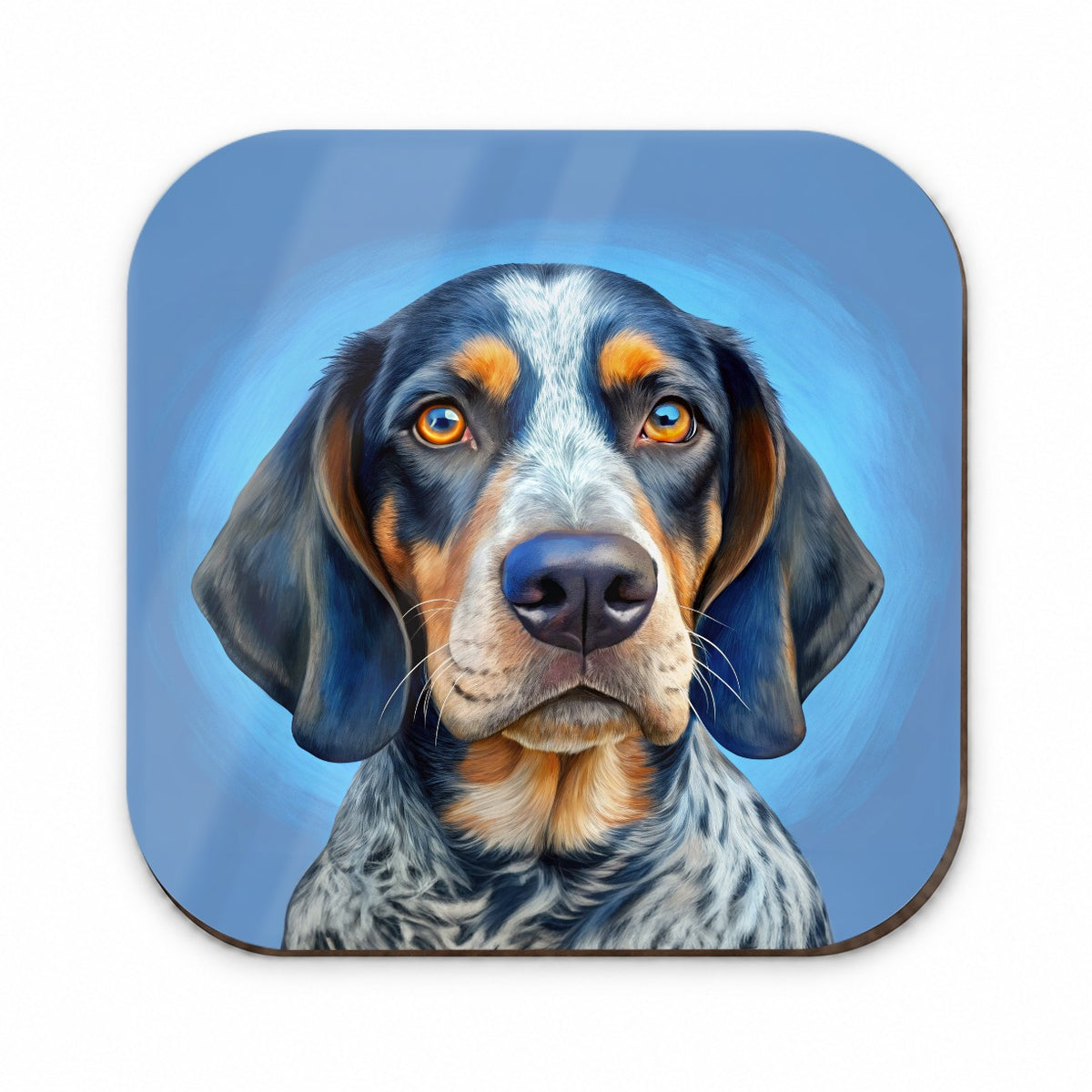 Bluetick Coonhound Dog Illustration Fridge Magnet