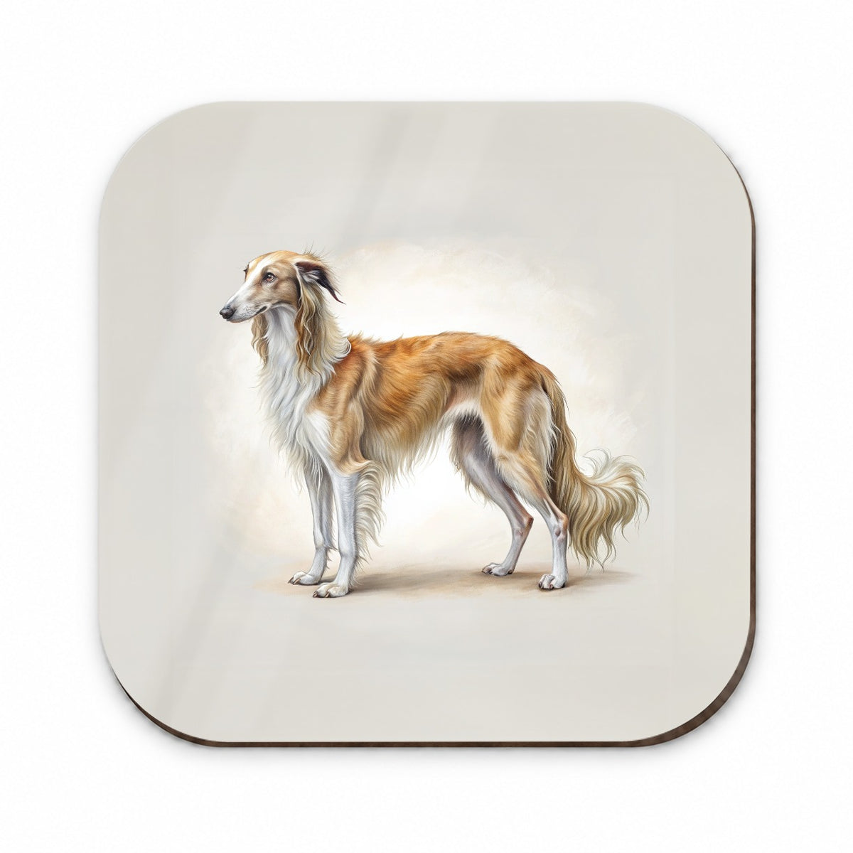 Borzoi Dog Illustration Fridge Magnet