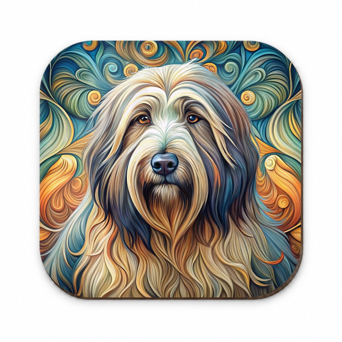 Briard Dog Art Nouveau Fridge Magnet