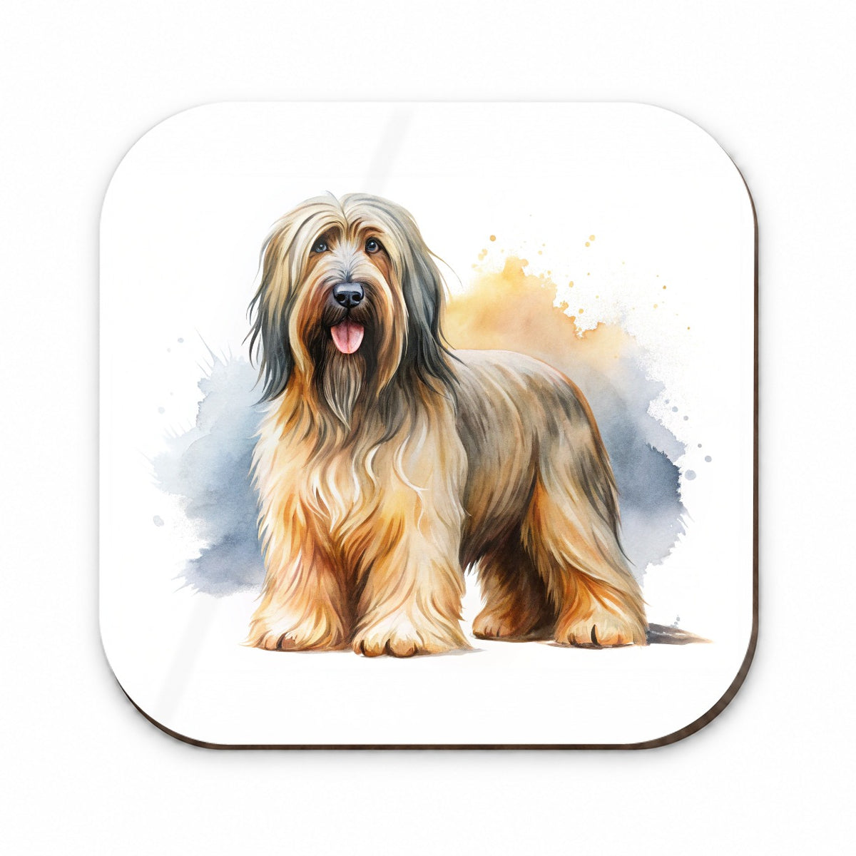 Briard Dog Watercolor Style Fridge Magnet