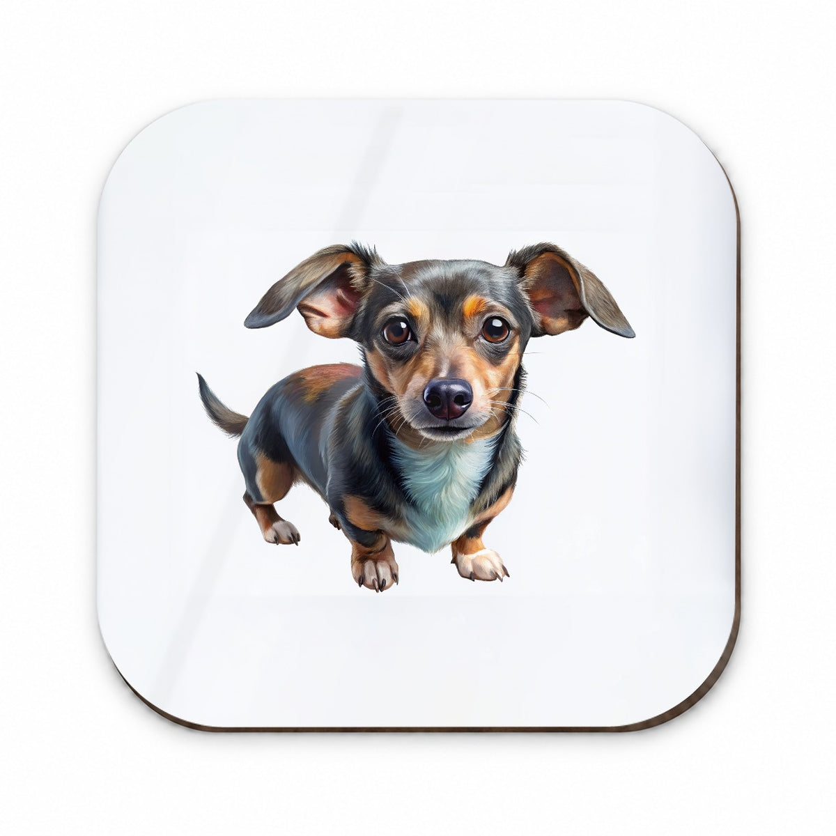 Chiweenie Dog Illustration Fridge Magnet
