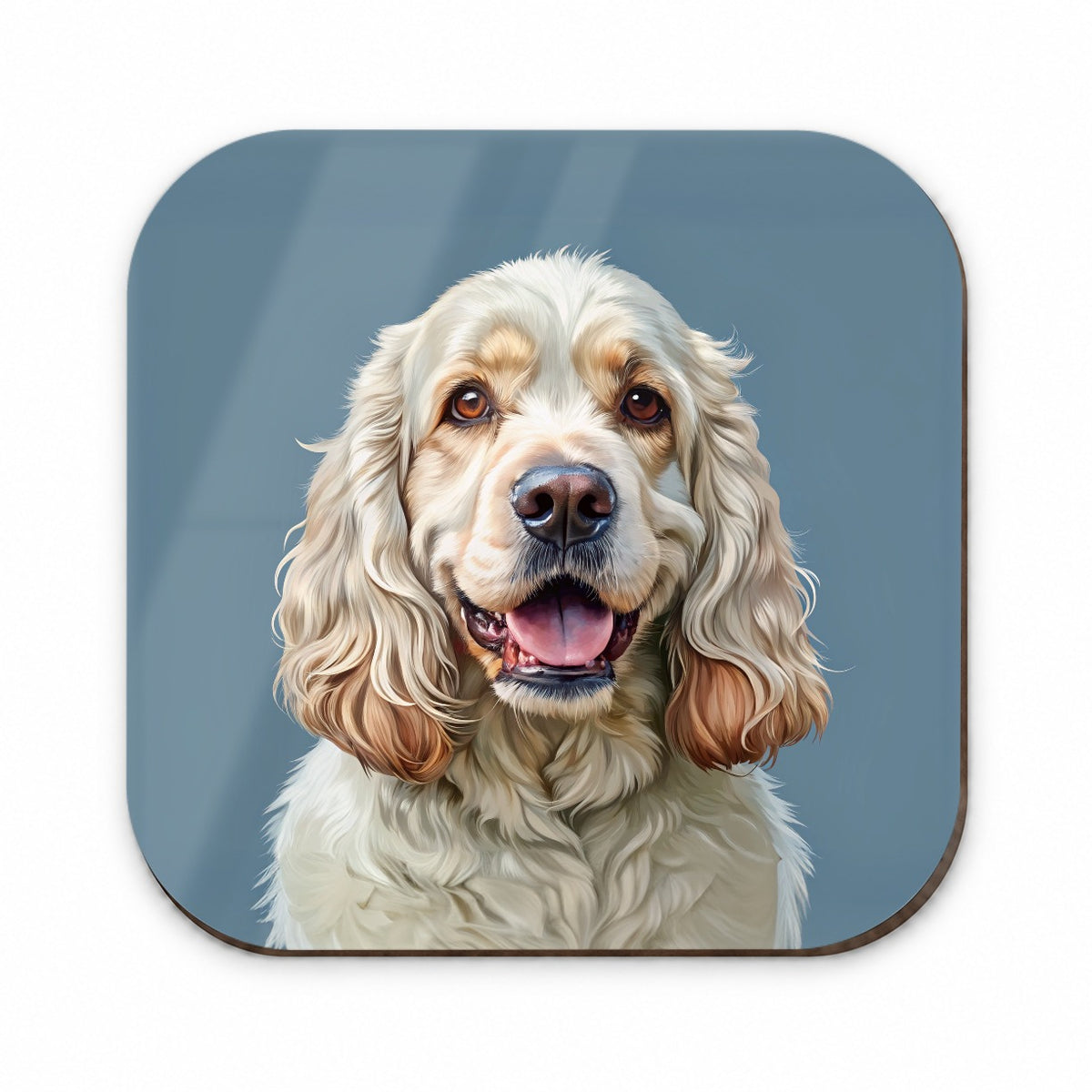 Clumber Spaniel Dog Illustration Fridge Magnet
