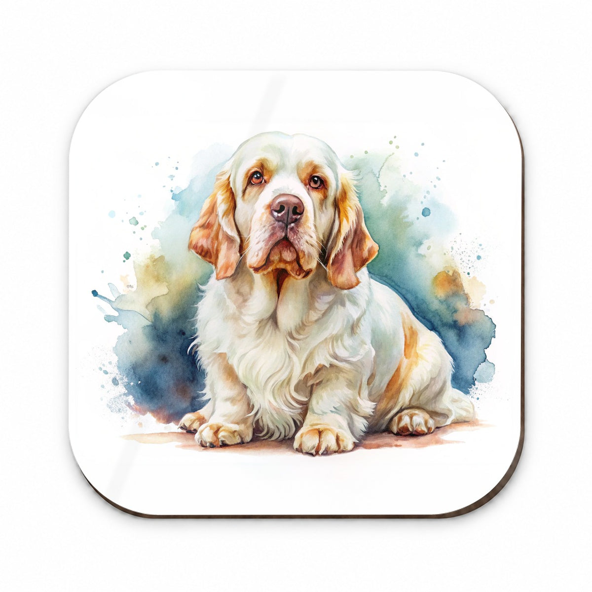 Clumber Spaniel Dog Watercolor Style Fridge Magnet