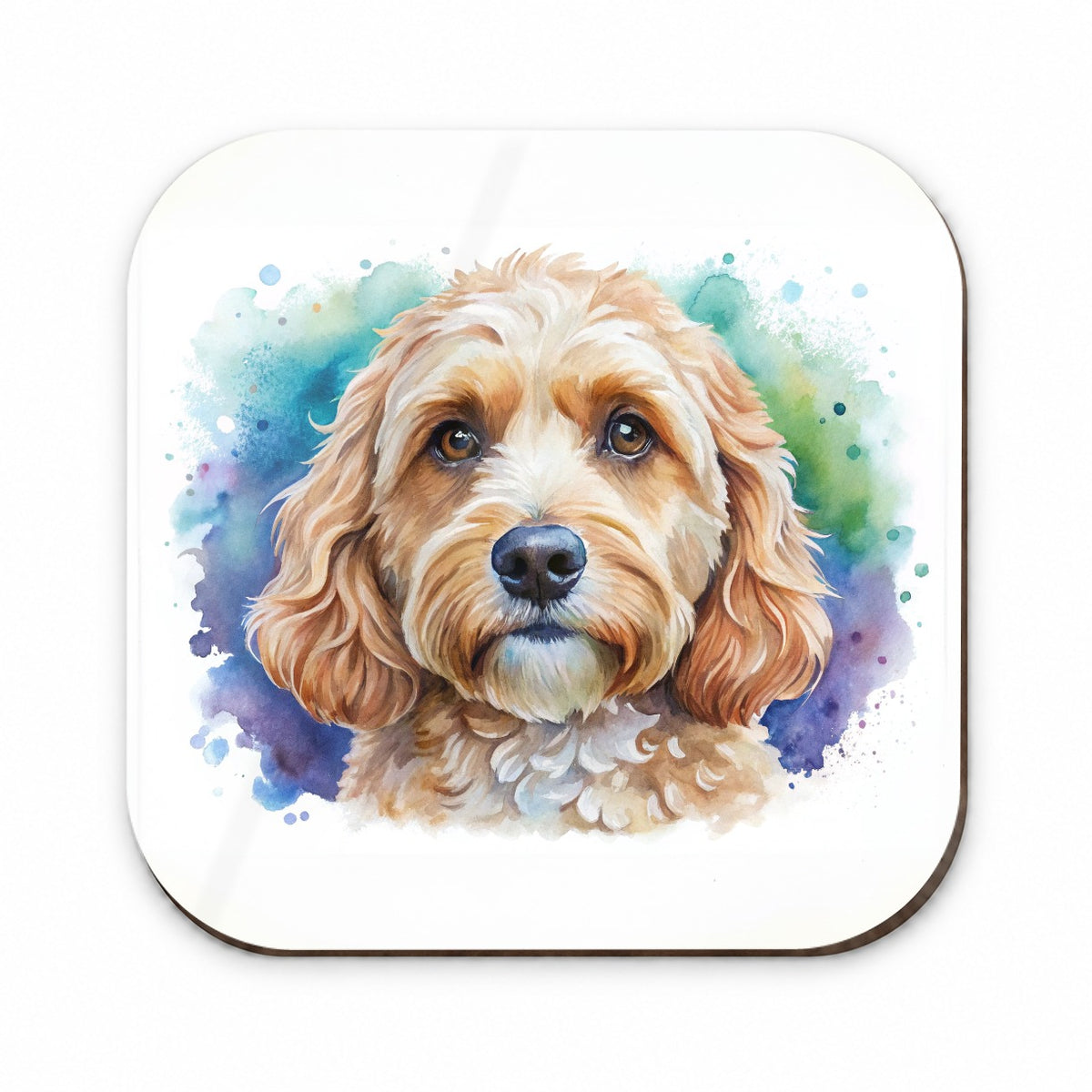 Cockapoo Dog Watercolor Style Fridge Magnet