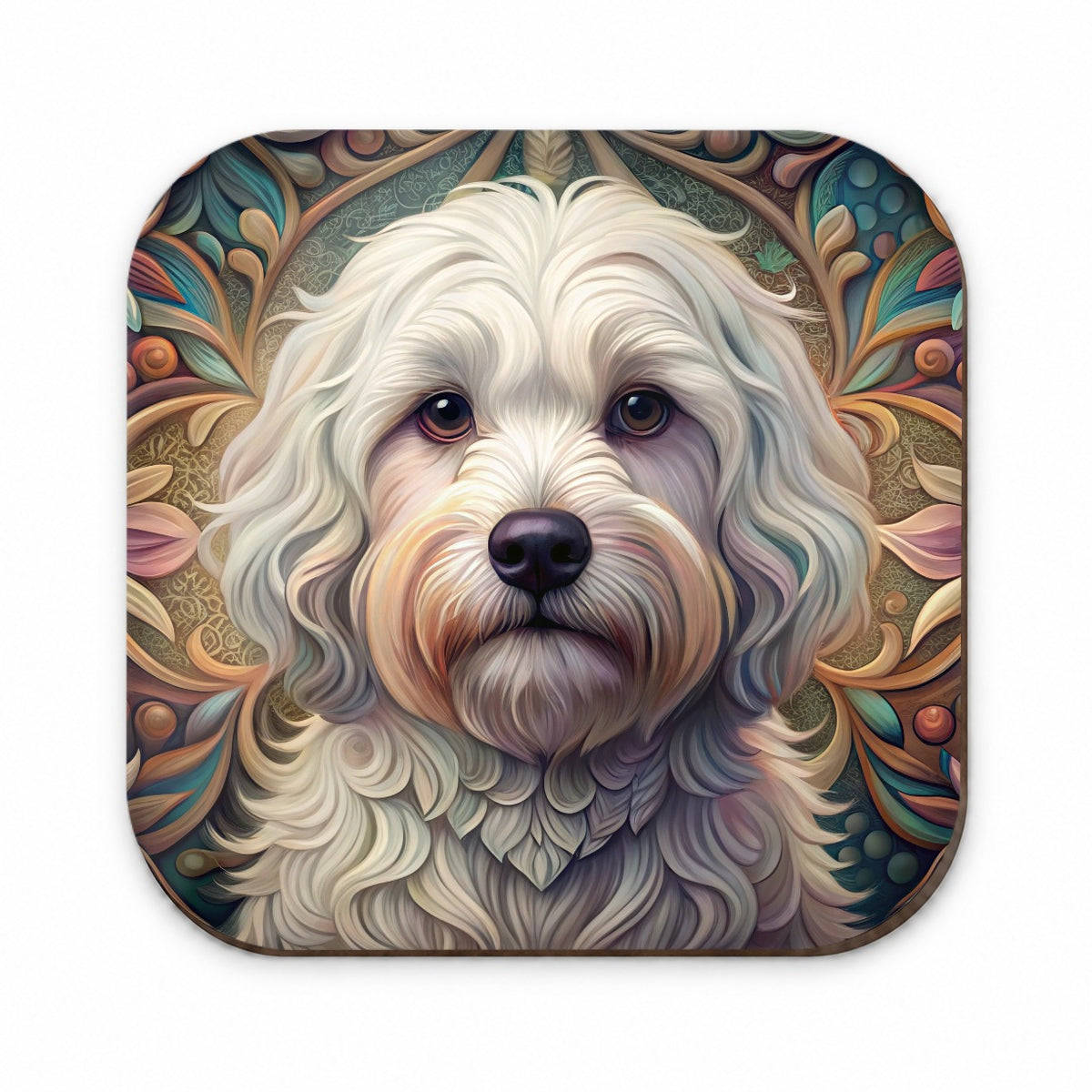 Coton De Tulear Dog Art Nouveau Fridge Magnet