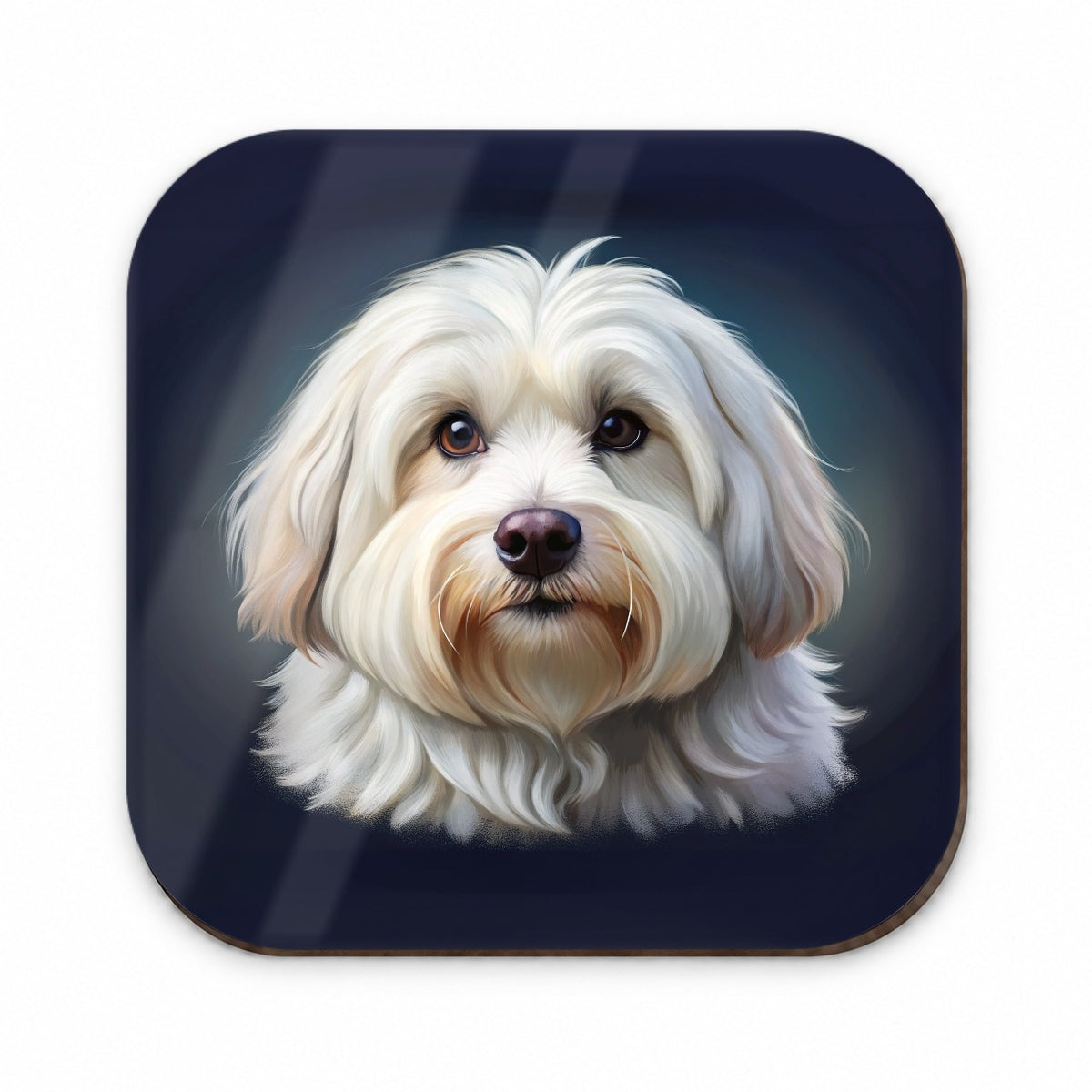 Coton De Tulear Dog Illustration Fridge Magnet