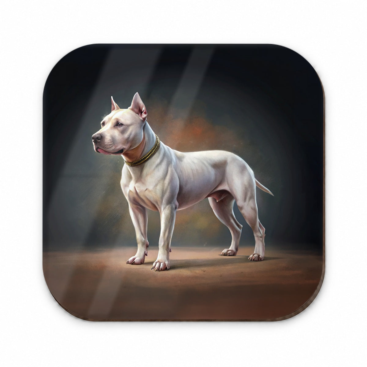 Dogo Argentino Dog Illustration Fridge Magnet