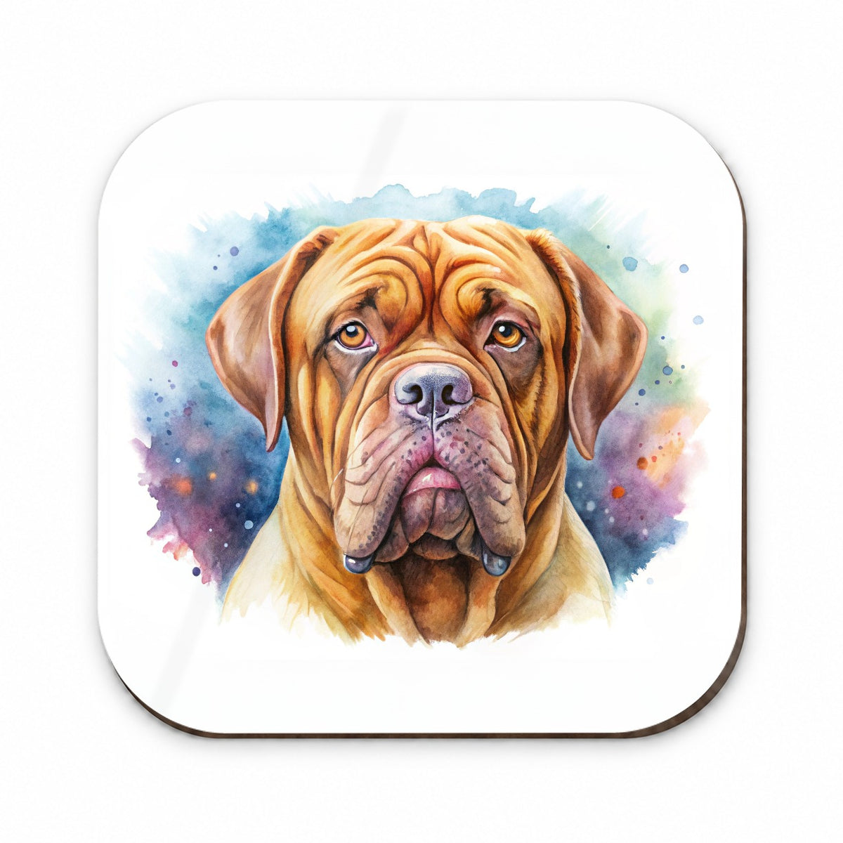 Dogues De Bordeaux Dog Watercolor Style Fridge Magnet
