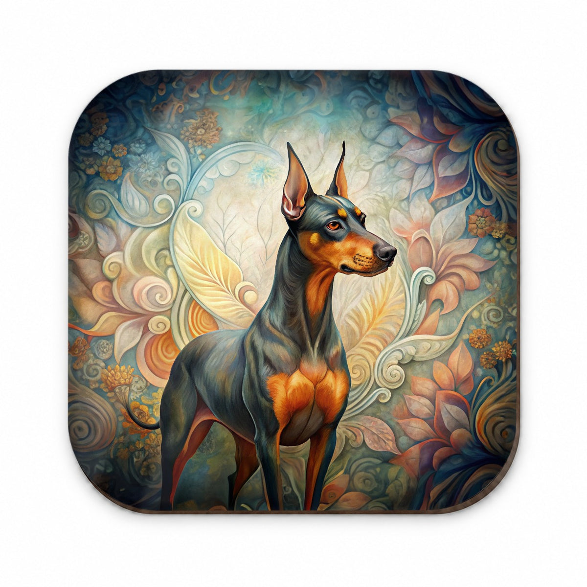 German Pinscher Dog Art Nouveau Fridge Magnet